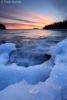 Icy Sunset, Pancake Bay by Travis Novitsky